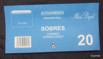 Auto Adhesive Apertura Facil Sobres Correo Normalizado Mini Papel Avia Par Avion Airmail Envelope