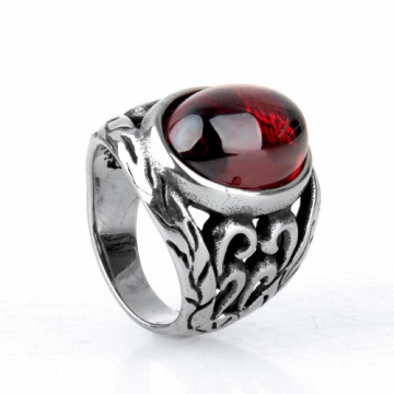 High polish punk couple diamond ring