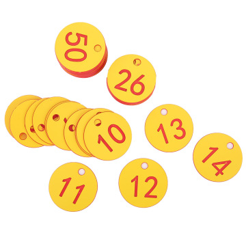 Beehive Numbered Tags - 1-100 ABS Round Labels with Holes for Beekeeping Management