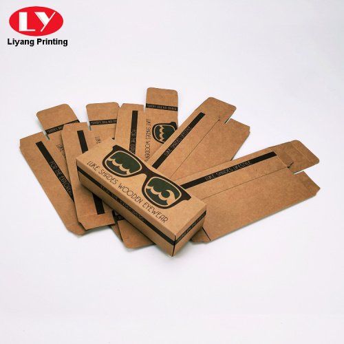 Brown Kraft Sunglass Box Packaging Logo Custom