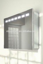 Sliding Mirror Door Bathroom Cabinet / Bathroom Mirror Cabinet With Light
