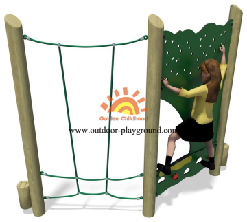 Climbing Walls Wooden Panel Climber Playground Structure