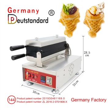 Machine à taiyaki à crème glacée à bouche ouverte 4 pièces