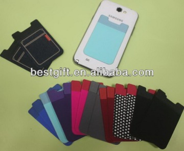best gift credit card phone sim card holder 3m sticker mobile phone credit card holder wallet