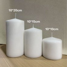 Multiple Sizes Big White Pillar Candle