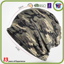 Cotton Turban Cap Camo Soft Hats for Women and Man