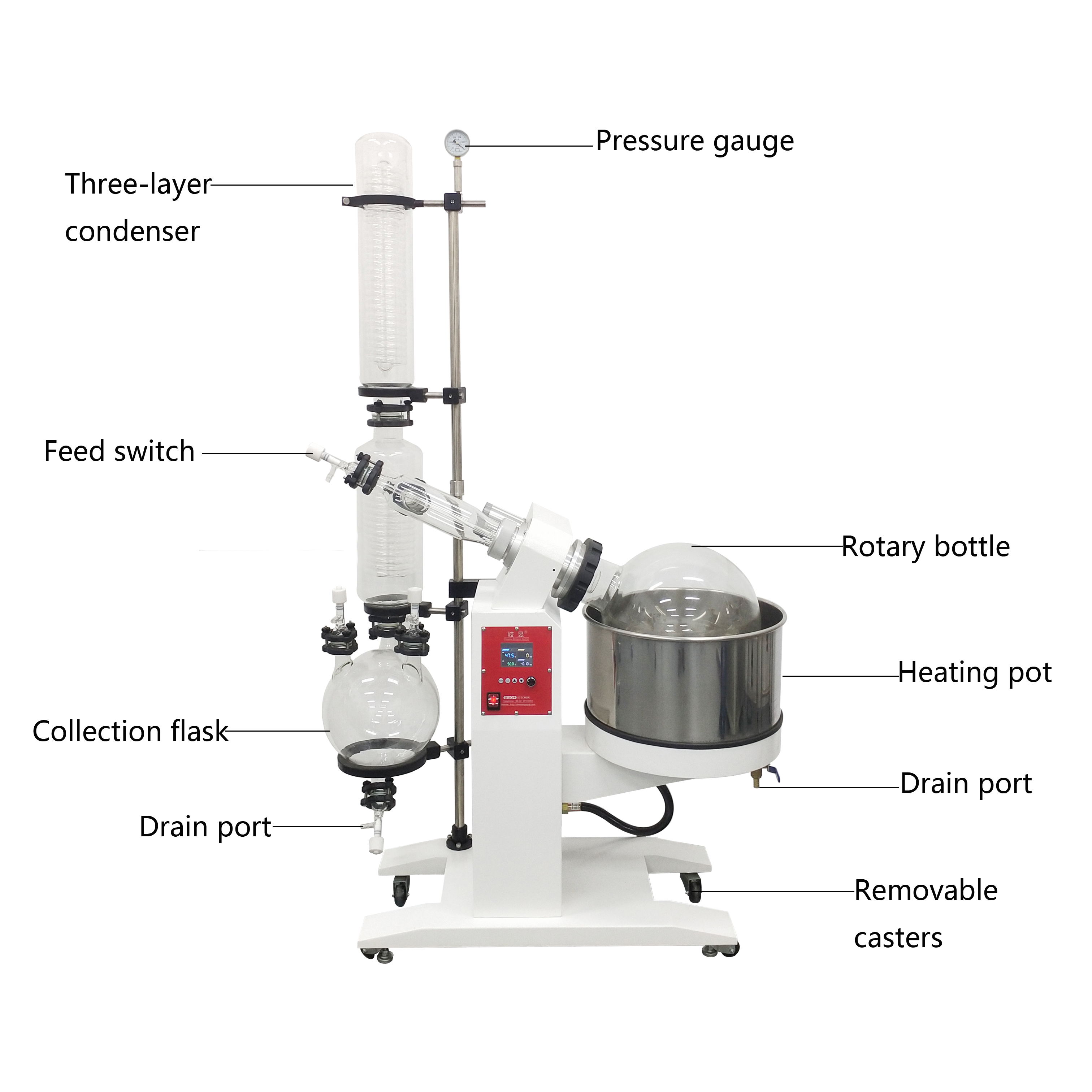 Chemical Lab Evaporation Equipment 10L Vacuum Rotary Evaporator