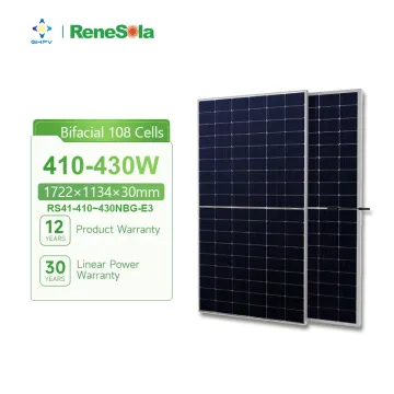 Renesola High Efficiency Solar Panels: 410W, 415W, 420W, 425W, 430W Models for Power Station Applications