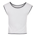 Dames tennis crop top wit