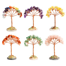 Raw Stone Raw Stone Copper Tree Agate Base Ornament for Home Decor