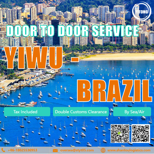 Servicio de carga de puerta a puerta de Yiwu a Brasil
