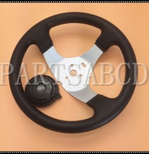 300MM 150CC 250CC Go Kart Buggy Quad Steering Wheel For Hammerhead Kandi JCL Parts