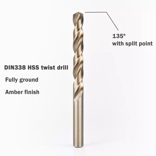 Popular 10pcs Cobalt HSS Twist Drill Bit M35 Jobber Long Drill Bit set untuk keluli tahan karat logam