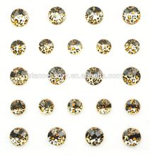 Acrylic stone with metal claw button for jewelry and clothing