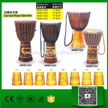Hand Carved rope djembe drum