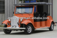 passengers retro electric car