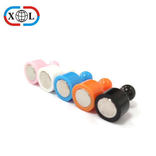Small size colorful Transparent Magnetic push pin magnet