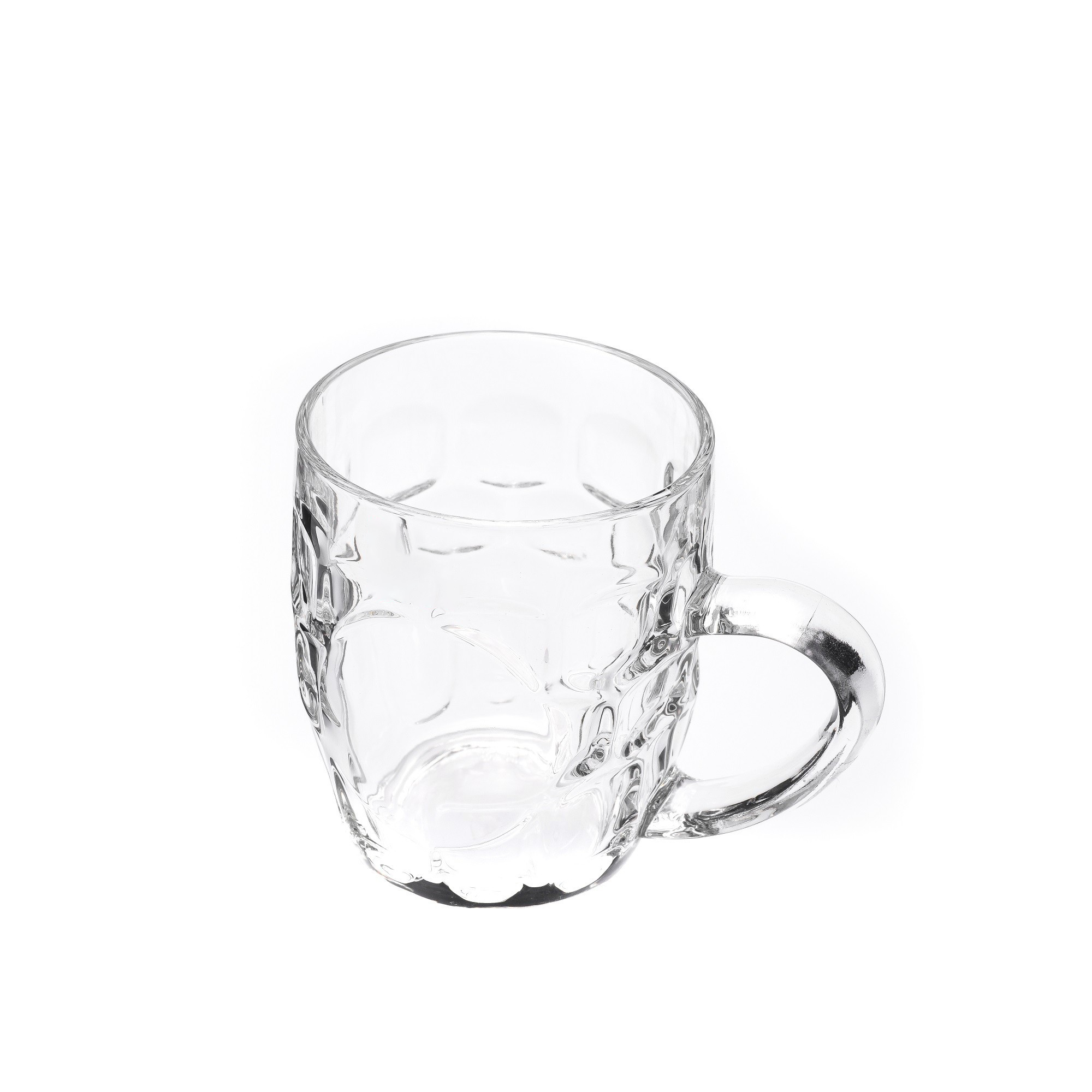 Hot Sale 280ml Clear Cheap Transparent Glass Mug Beer Glass Cup Glasses with Handle