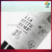 Self-adhesive and fashion Red wine/Whisky Label