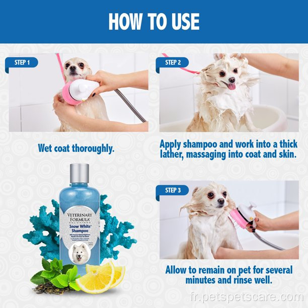 Solutions Shampooing White Snow pour chiens et chats