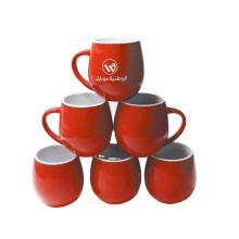 Custom Personalized Glazed Ceramic Drum-Shaped Printed Mug