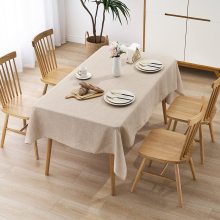 Machine Washable Linen Look Tablecloths