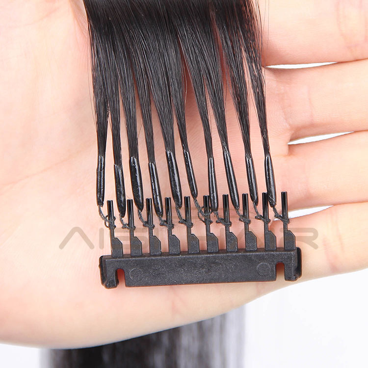 Aisi Hair Hot Selling Brazilian Human Hair 6D Clip in Hair Extension Free Sample