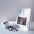 Représentant les grains de café rôti moyen