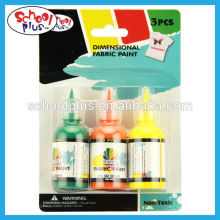 30 ml 3 colors fabric paints in blister card
