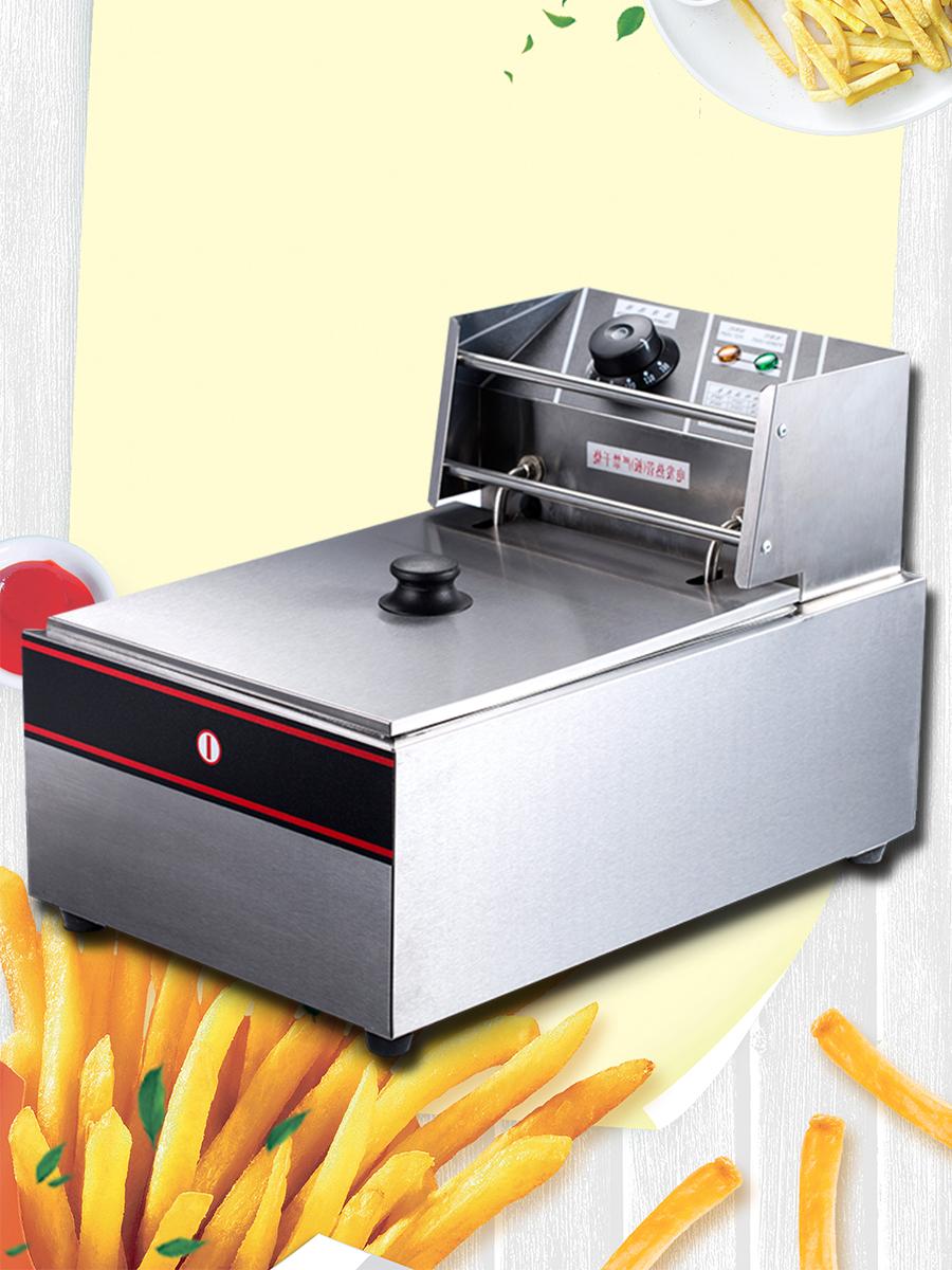 Restaurant Equipment Commercial Table top Frying Machine Electric French Fries Chips fryer