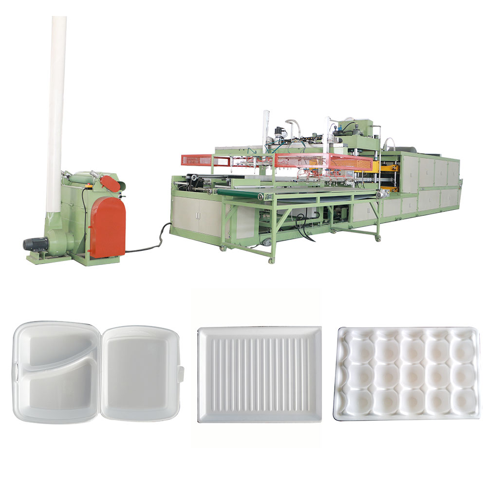 Hot selling PS EPS styrofoam lunch box making machine production line