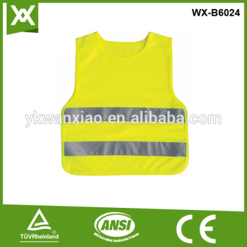 2015new desig hi visibility yellow children warning vests