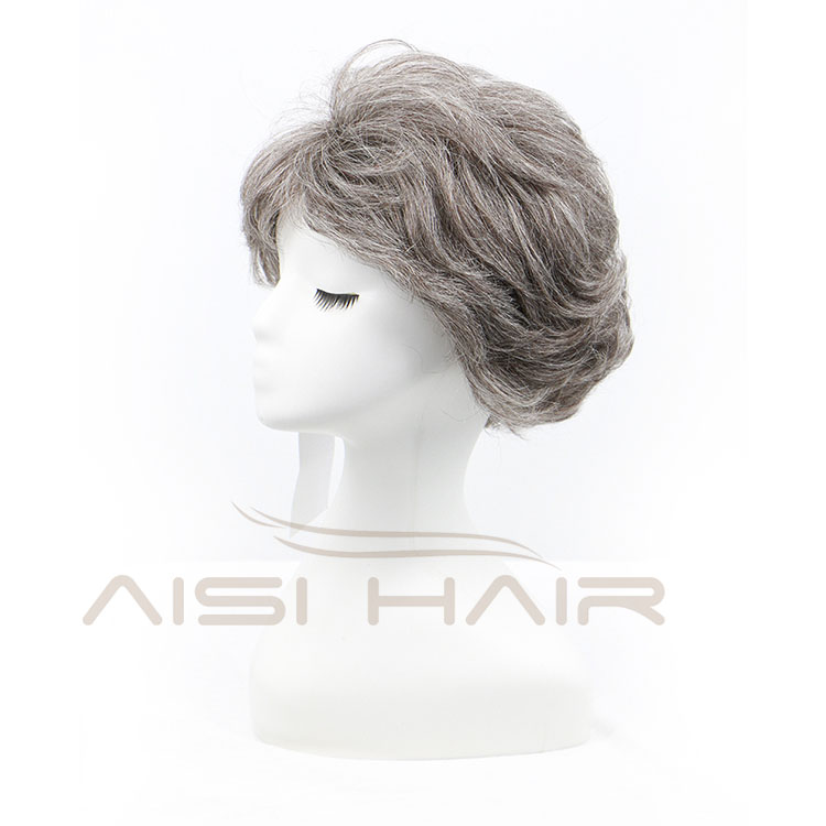 Aisi Hair Cheap For Black Women Weave 100% Short Pixie Cut Brazilian Human Hair Gray Wig