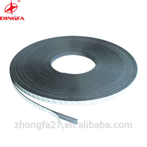 Flexible extruded rubber magnetic strip with adhesive packed for refrigerator