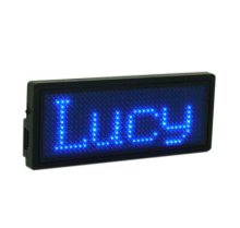 Blue LED Name tag LED Scrolling message Sign