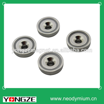 Customized NdFeB pot magnet.