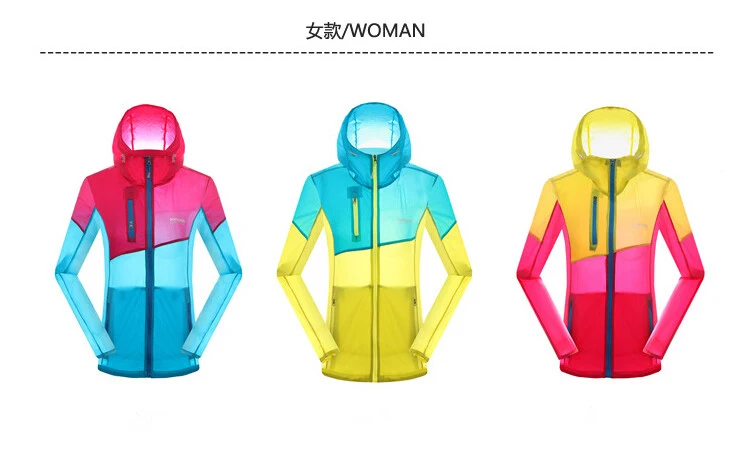 Mens and Womens Outdoor Wear Lightweight Quick-Dry Skin Jacket