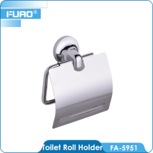 FUAO bath accessory brass chrome wall mount tissue holder