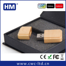 custom bamboo wood housing case usb flash drives bulk cheap