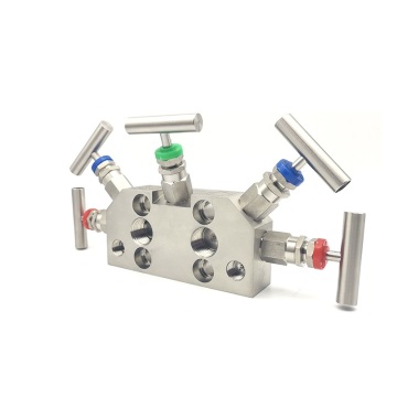 High Pressure Stainless Steel 5 Valve Manifold - Five Way Valves
