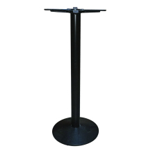 Round Bevel Black Chinese Iron bar Table Base