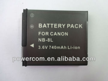 battery pack for Canon NB-8L