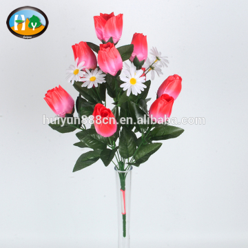 Artificial Flower Mini Bush Tulip for decoration