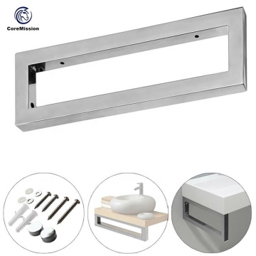 Detachable Polished 304 Stainless Steel Bathroom Shelf