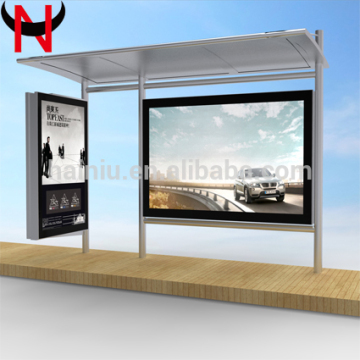 outdoor led display bus stop shelter