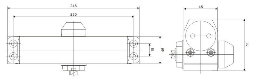 الباب أقرب door closer