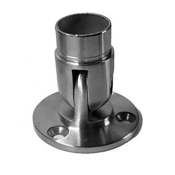 304ss Wall Mounted Handrail Adjustable Round Pivot Flange