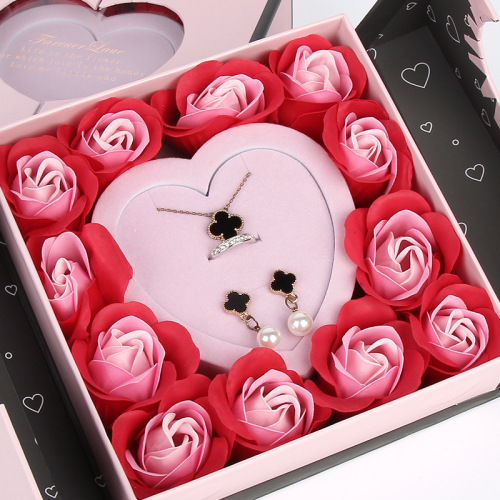 Joyería Set de flores Empaque cajas de regalo de joyería personalizadas