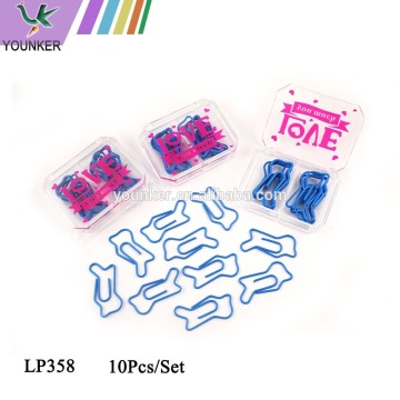 colorful unique designer shape paper clip