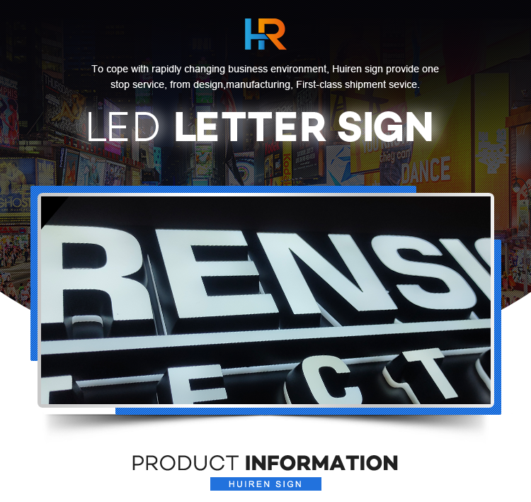 Custom Made shop led sign letter 3d acrylic light up letters for a sign